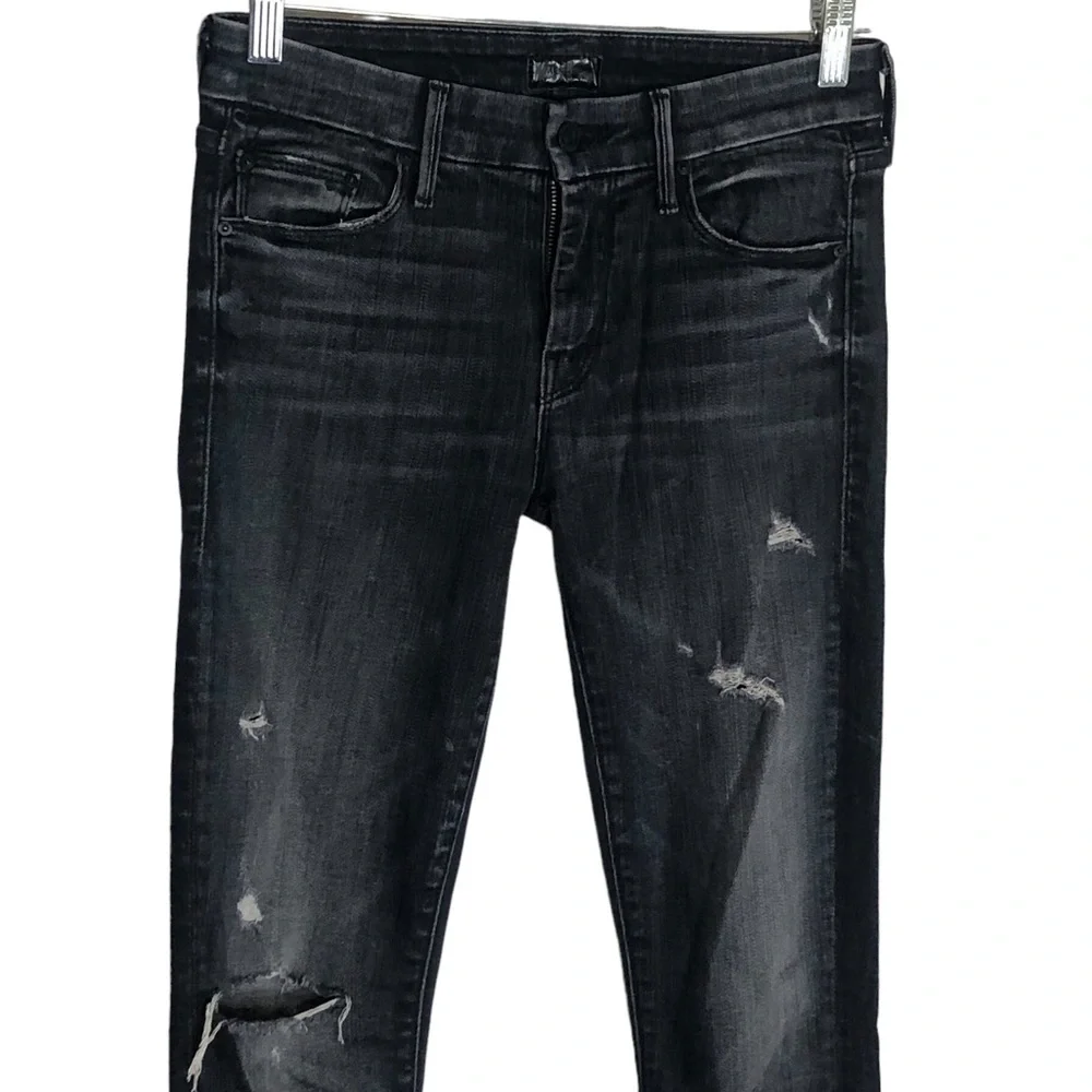 Mother Looker Ankle Fray,‎ Crash and Burn, Distressed, Size 25, Mid-Rise,…
